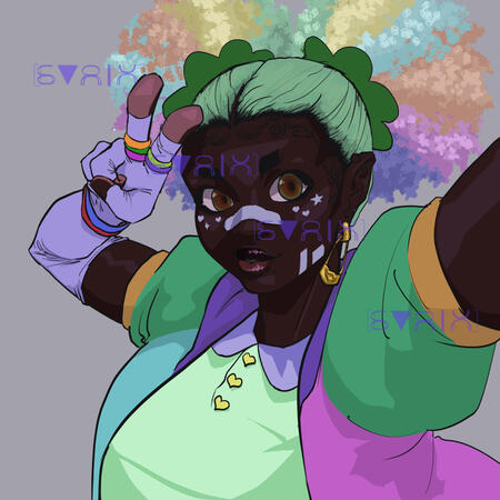 Gracie Commission/color practice I did